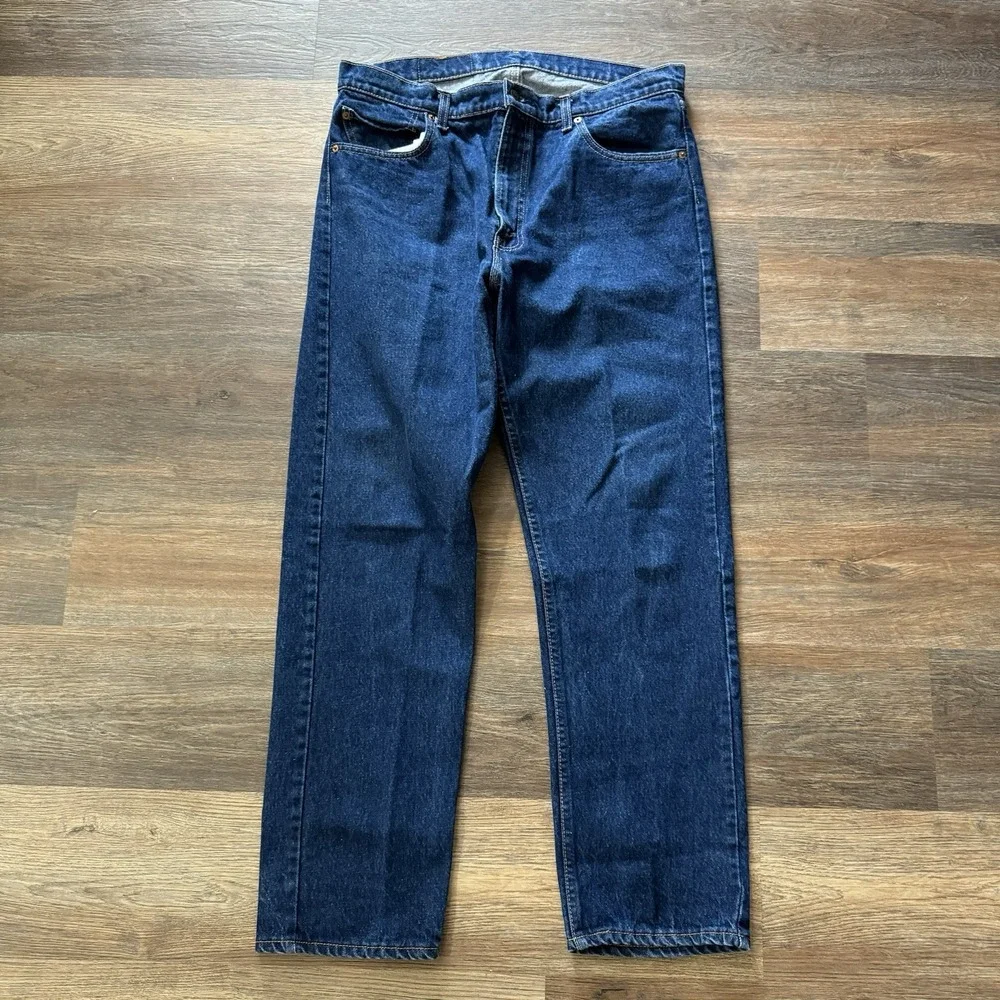 VTG Levi's 505xx Made In USA Blue Medium Dark Wash‎ Jeans Sz 38x31
